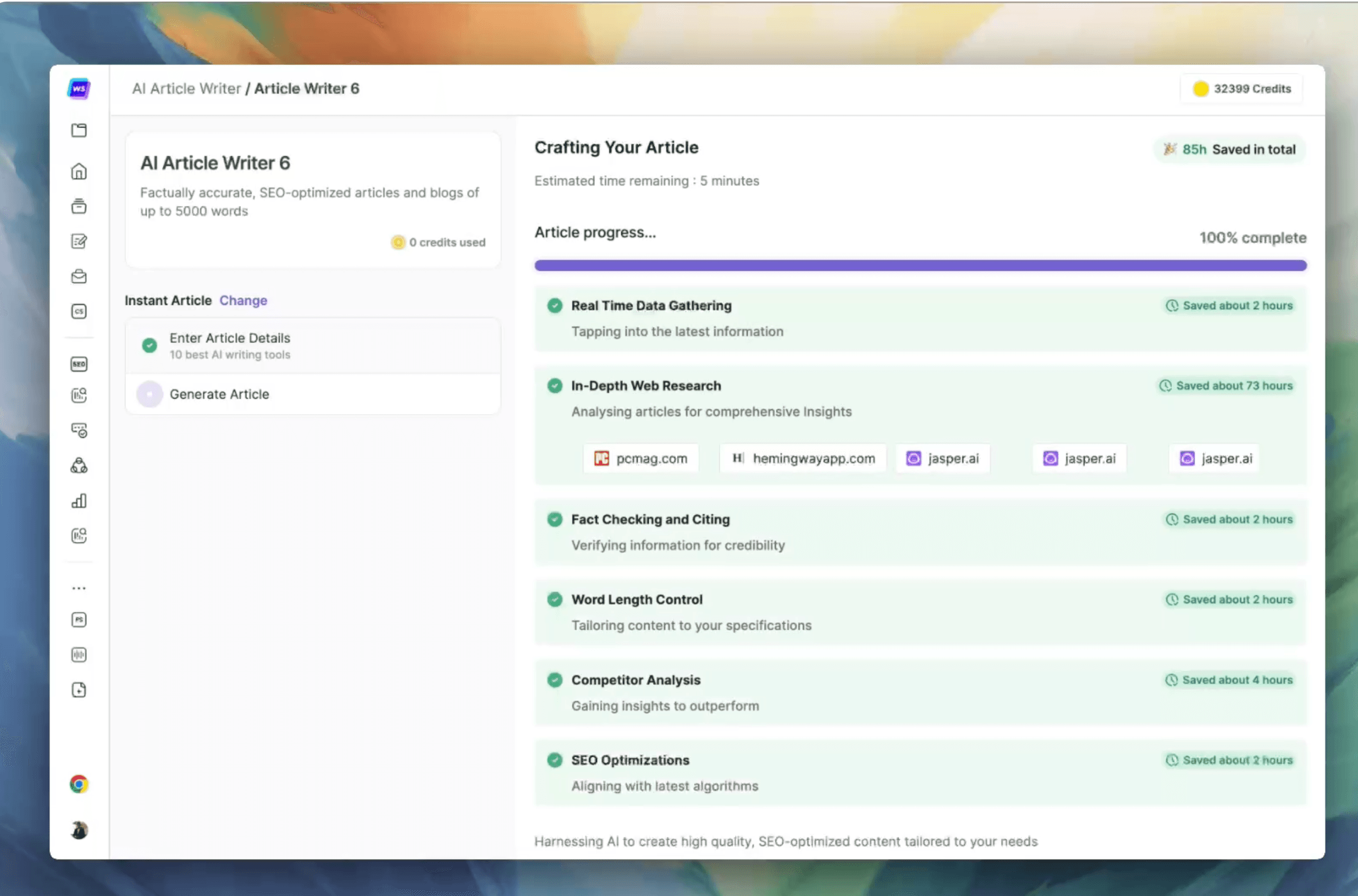 Writesonic screenshot